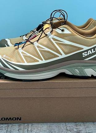 Кросівки чоловічі salomon xt-6 antelope/icicle/portabella beige l47581000