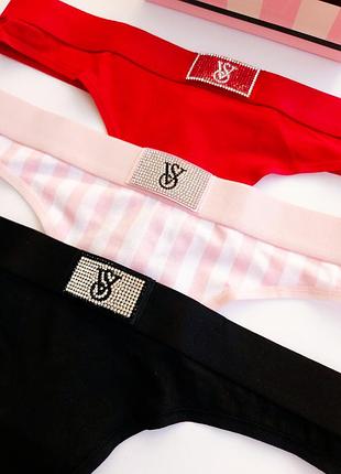 Набор стрингов виктория сикрет victoria's secret оригинал2 фото