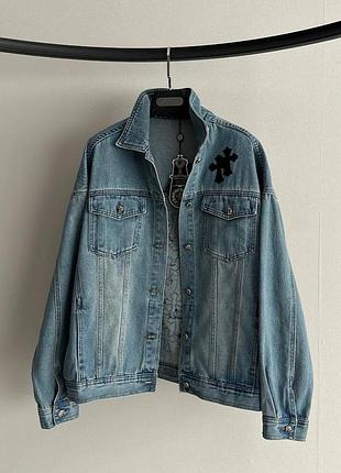 Куртка джинсова синя