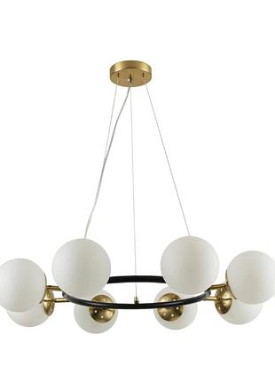 Люстра підвісна молекула 74542/8 cp+matte black на 8 плафонів