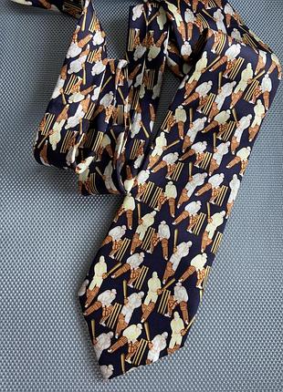 Синий шелковый брендовый коллекционный галстук игроки бейсбол tie rack london