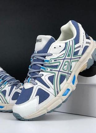 Женские кроссовки asics Gel-Contend Gel Quantum 360 6 Aizuri Blue Black Hombre ассикс бежевого с синим цветами