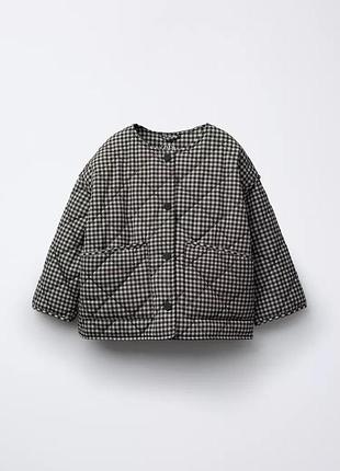 Стеганая куртка на девочку zara new