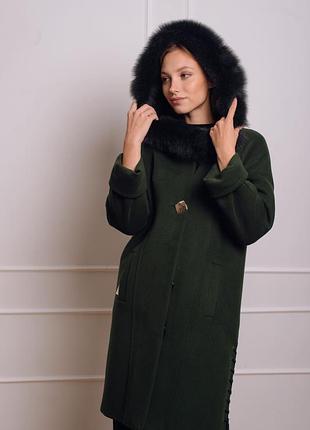 🆕 зимове пальто від ricco collection (ua), натуральний песець