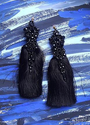 Сережки китиці пусети handmade