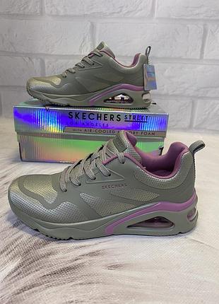 Жіночі кросівки skechers tres-air uno - modern aff-air, 177421 olv, оригінал