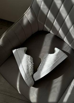 Жіночі кросівки преміум якості adidas superstar black/white and full white5 фото