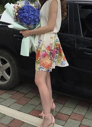 Платье платье платье в цветочный принт