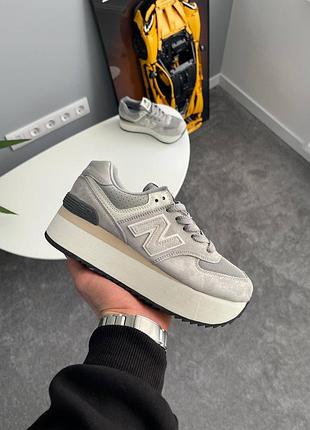 Кроссовки new balance 574 platform grey