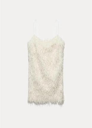 Платье с перьями zw collection