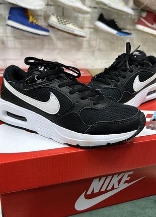 Детские спортивные кроссовки pro nike air max 90 черные сетка для бега бу