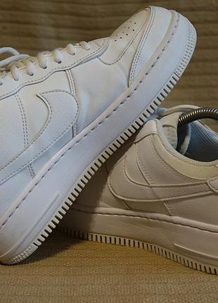 Оригинальные фирменные белые кроссовки nike air force 1 shadow "triple white" 39 р. ( 25 см.)