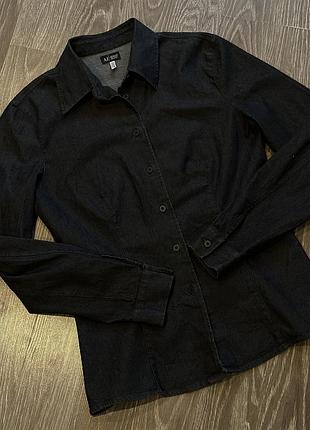 Джинсова сорочка armani jeans denim