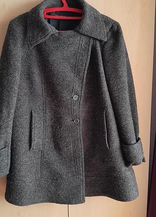 Пальто zara вовна, розмір xl