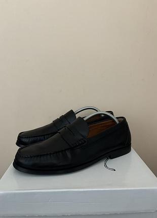 Кожаные туфли мокасины masimo