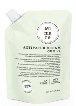 Несмываемый крем для четких и упругих кудрей mimare curl activator cream 200 мл
