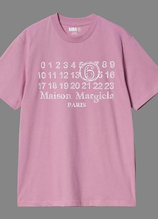 Рожева футболка maison margiela