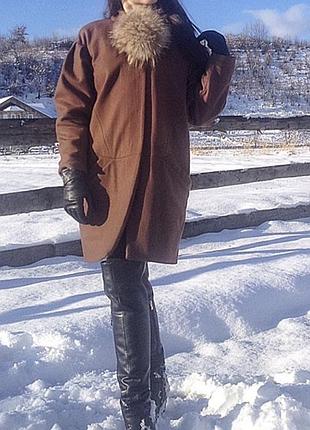 Плащ пальто коричневе тренч пуховик