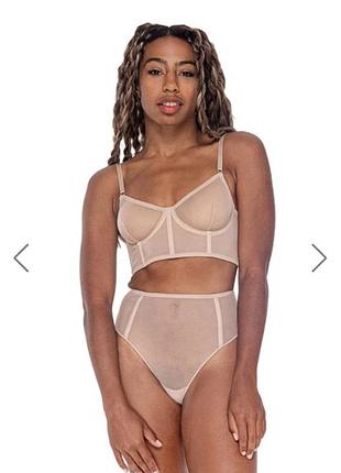 Оригинальный бра корсетрий unnamed 2.0 beige corset bra zhilyova