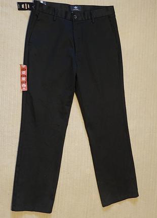 Черные формальные плотные х/б брюки dockers khaki сша 32/29