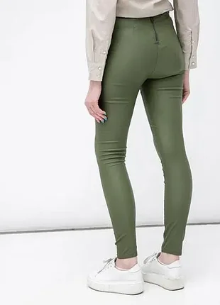 Леггинсы regular waist&skinny fit vila xs m оливковые (12345849)