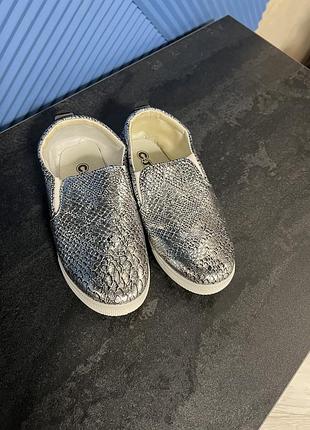 Сріблясті сліпони, туфлі