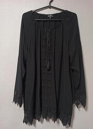 Роскошная туника с кружевом ulla popken