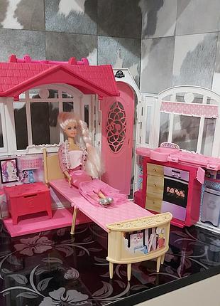 Складной игровой набор домик куклы барби