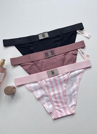 Трусики виктория сикрет victoria’s secret танга набор