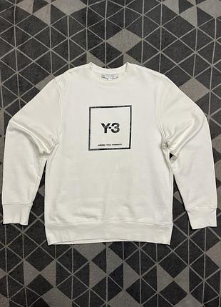 Свитшот, кофта adidas y-3 yohji yamamoto sweatshirt, white (оригинал)