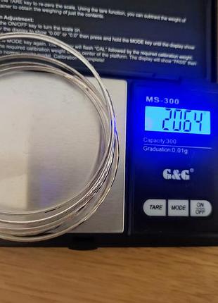 Жесткий браслет серебро 925 (5 штук)