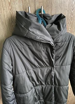 Зимняя стёганая куртка-пуховик на запах2 фото
