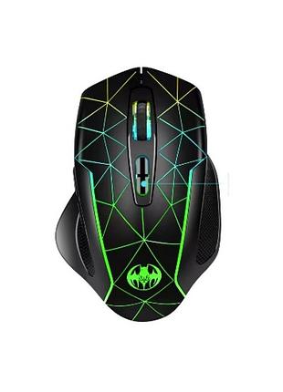 Миша бездротова ігрова з акумулятором та підсвічуванням gm30 rgb black
