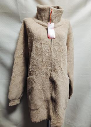 Кардиган альпака без капюшона