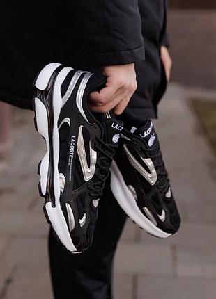 Кросівки lacoste l003 black white 4