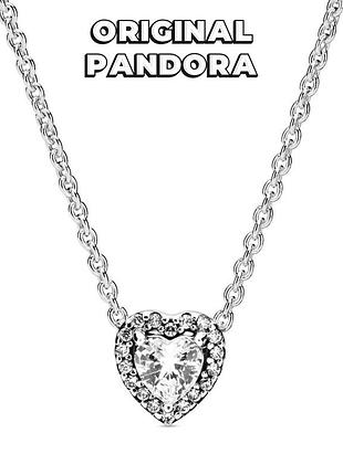 Пандора оригинал искренние чувства колье ожерелье кулон подвеска сердце серебро original pandora