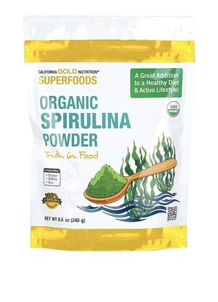 Спіруліна спирулина California Gold Nutrition
