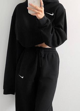 Женский спортивный костюм худи и штаны свободного кроя, женские костюм худи и штаны