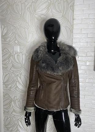 Дубленка авиатор косуха guess, s