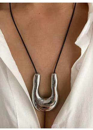 Стильное украшение массивная нержавеющая подвеска тренд