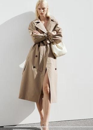 Бежевий тренч плащ h&m