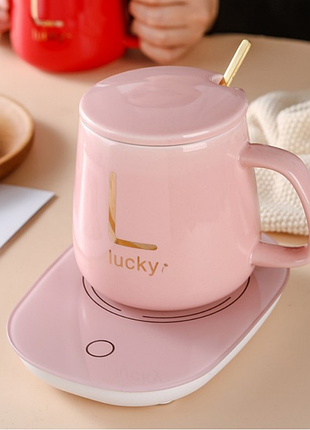 Чашка з підставкою з підігрівом 350 м