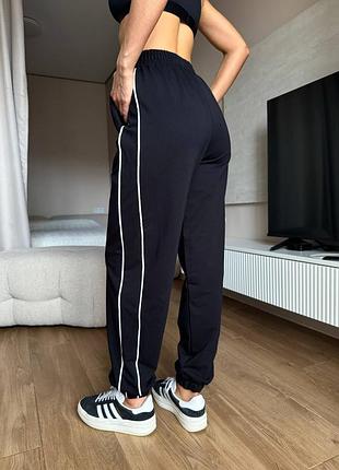Брюки двухнитка с актуальными акцентными кантами🔥 женские спортивные штаны