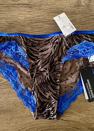 Новые шикарные трусики люкс бренда andres sarda fraser rio briefs, m/l р, 100% оригинал!