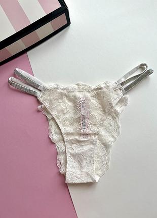 Мережевні трусики бразиліани з камінчиками victoria’s secret