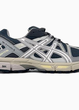 Мужские кроссовки asics gel-kahana 8 grey blue ассикс серого с синим цветов