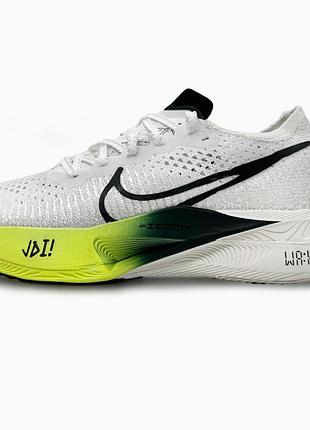 Мужские кроссовки nike air zoomx vaporfly 3 white green