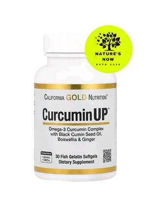 California gold curcuminup комплекс куркумин с омега 3 - 30 капсул / сша
