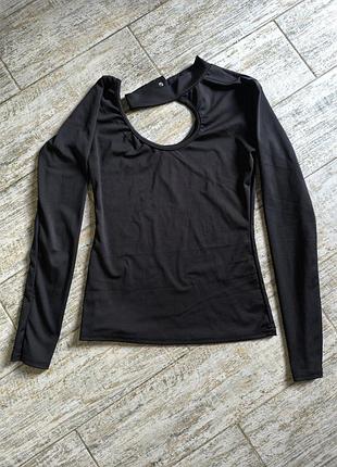 Кофта водолазка в обтяжку с чекером на шее