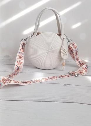 Сумочка из джута "улитка"